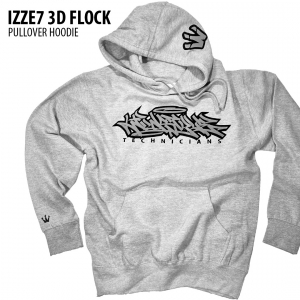 Izze 7 3D Flocked Hoodie