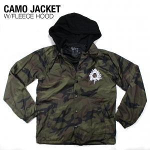 Lined Camo Jacket w/Fleece Hood