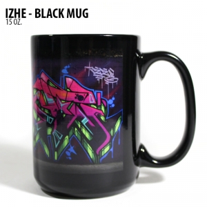 Izhe 15 Oz. Black Mug