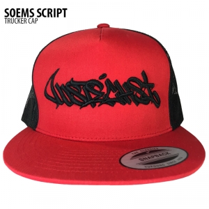Soems Script Trucker Cap - Blk/Red