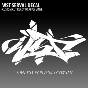 New! WST Serval Vinyl Decal