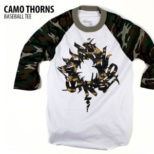 New! Camo Thorns Baseball Tee