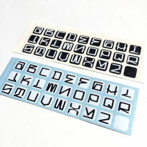 San Diego Font Keyboard Stickers
