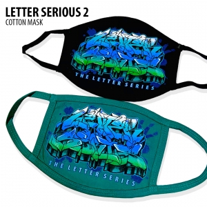 New! Letter Serious 2 Cotton Mask