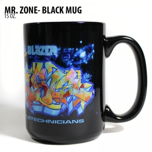 Mr. Zone 15 oz Black Mug